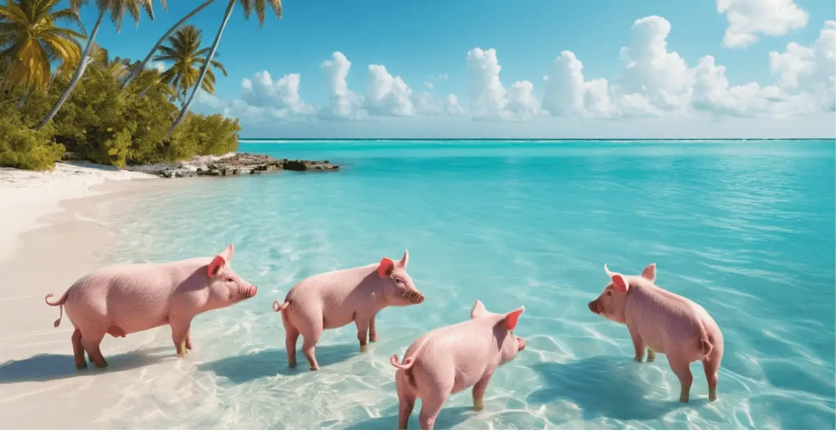 schweine im meer