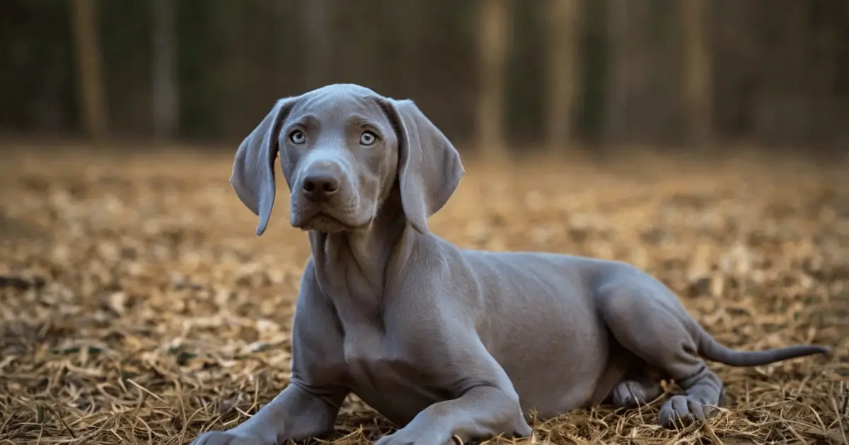 weimaraner welpen blau